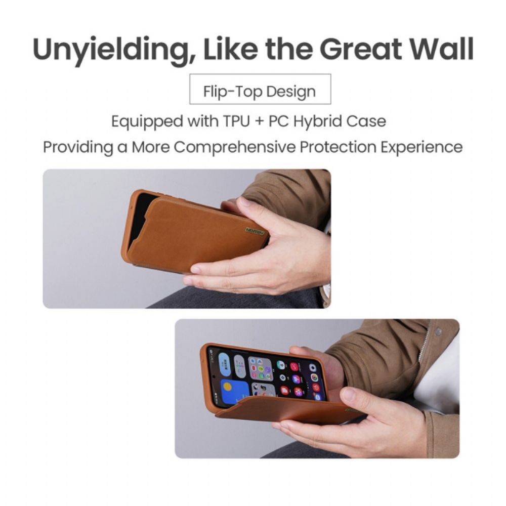 Hoesje Samsung Galaxy S25 5g Edge Qin Pro-serie Nillkin