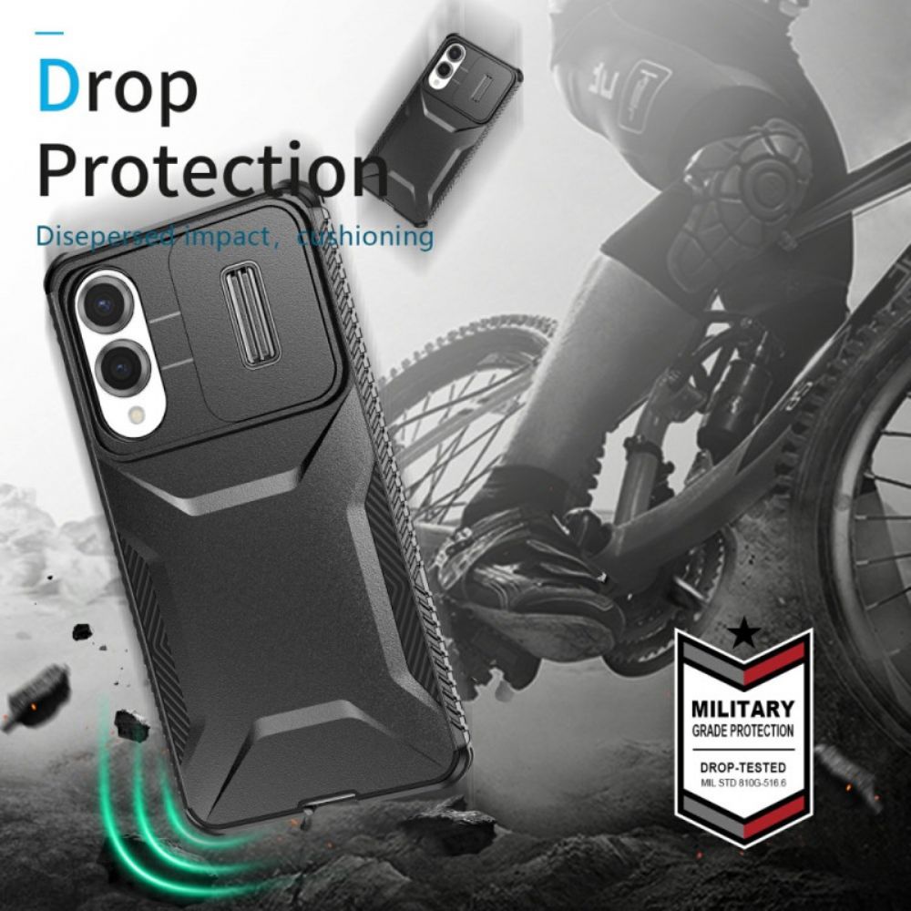 Hoesje Samsung Galaxy S25 5g Edge Robuust Metaaleffect