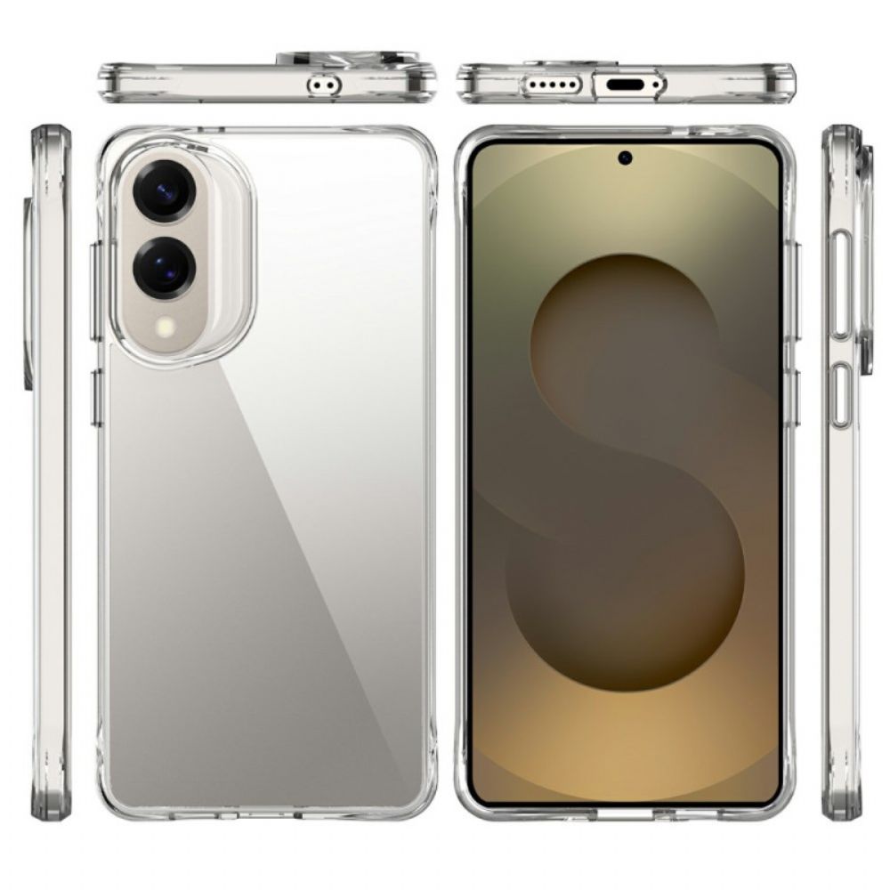 Hoesje Samsung Galaxy S25 5g Edge Versterkt Transparant Bescherming Hoesje