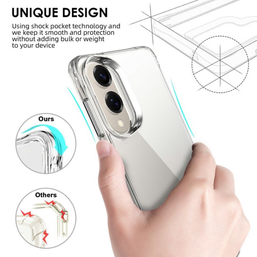 Hoesje Samsung Galaxy S25 5g Edge Versterkt Transparant Bescherming Hoesje