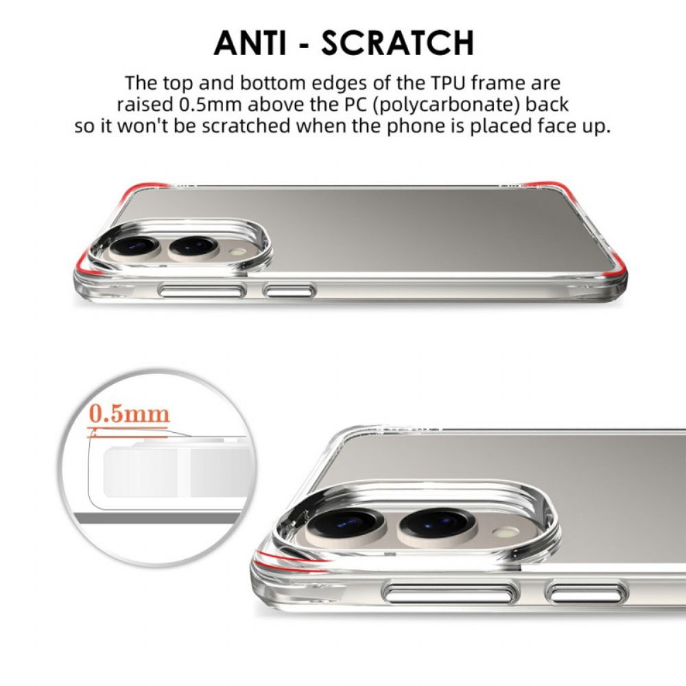 Hoesje Samsung Galaxy S25 5g Edge Versterkt Transparant Bescherming Hoesje