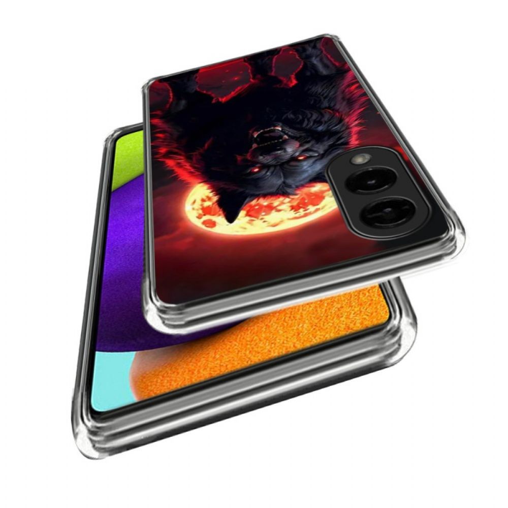 Hoesje Samsung Galaxy S25 5g Edge Zwarte Wolf Bescherming Hoesje