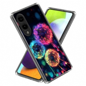 Hoesje Voor Samsung Galaxy S25 5g Edge Kleurrijke Paardenbloemen