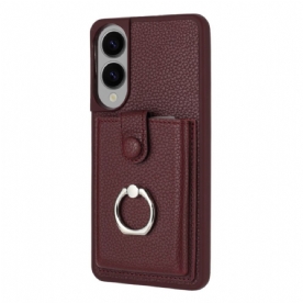 Hoesje Voor Samsung Galaxy S25 5g Edge Ringhouder En Kaarthouder