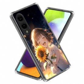 Hoesje Voor Samsung Galaxy S25 5g Edge Zonnebloemmeisje