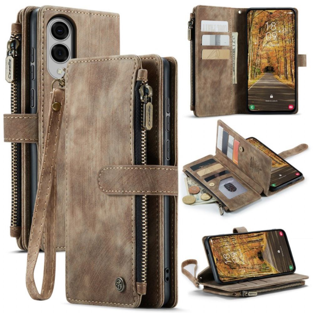 Leren Hoesje Samsung Galaxy S25 5g Edge Caseme Portemonnee