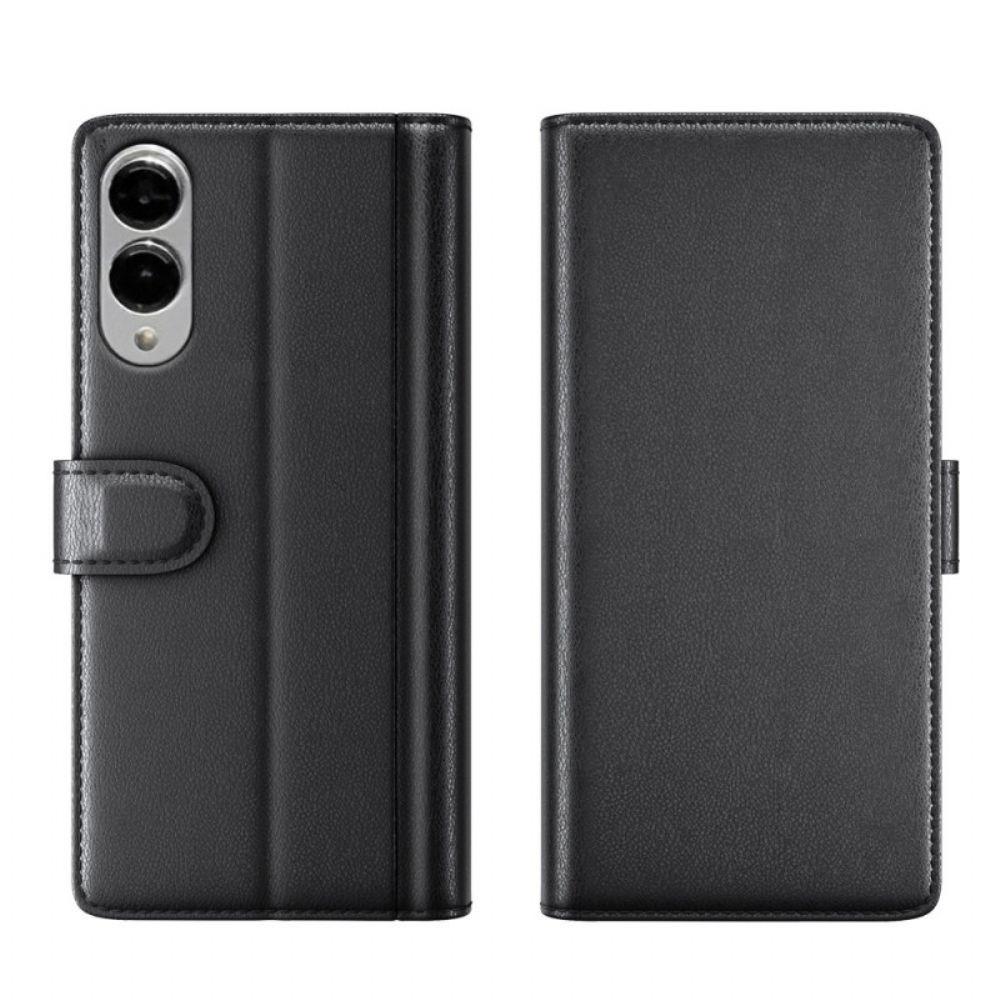 Leren Hoesje Samsung Galaxy S25 5g Edge Echt Leer