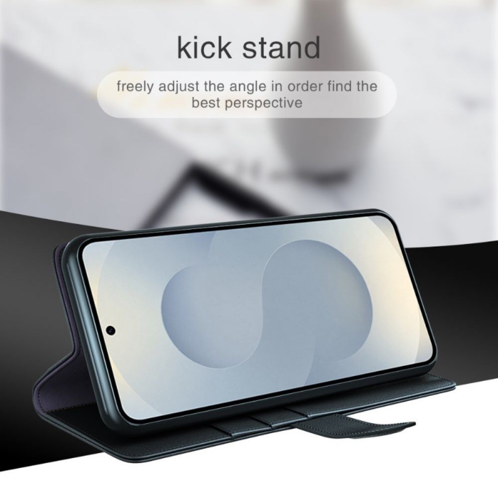 Leren Hoesje Samsung Galaxy S25 5g Edge Echt Leer