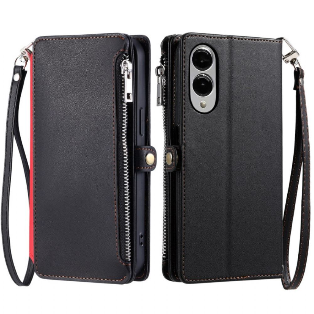 Leren Hoesje Samsung Galaxy S25 5g Edge Ergonomische Polsband