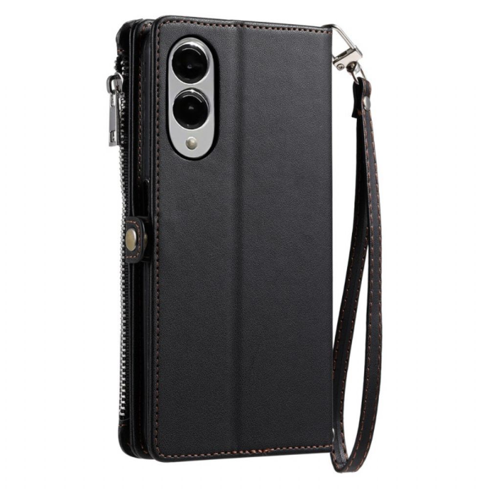 Leren Hoesje Samsung Galaxy S25 5g Edge Ergonomische Polsband