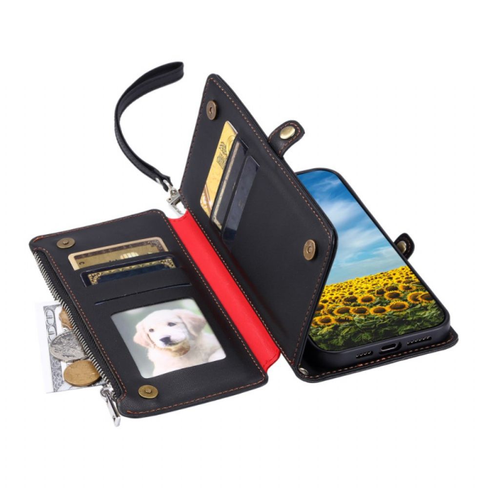 Leren Hoesje Samsung Galaxy S25 5g Edge Ergonomische Polsband