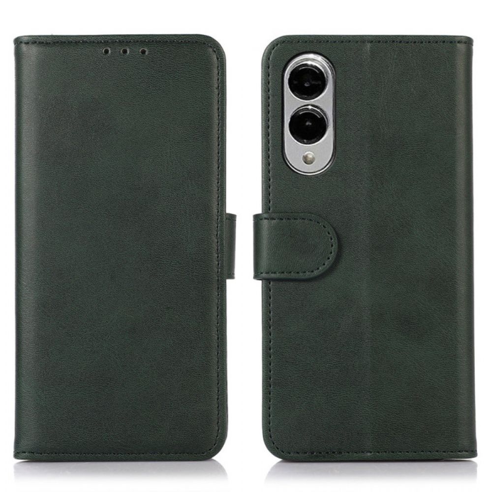 Leren Hoesje Samsung Galaxy S25 5g Edge Gestructureerd Leer Bescherming Hoesje