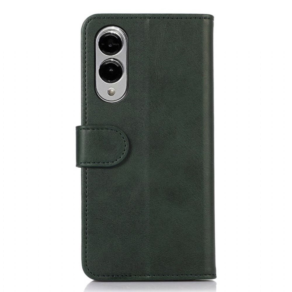 Leren Hoesje Samsung Galaxy S25 5g Edge Gestructureerd Leer Bescherming Hoesje