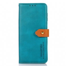 Leren Hoesje Samsung Galaxy S25 5g Edge Khazneh Gouden Sluiting