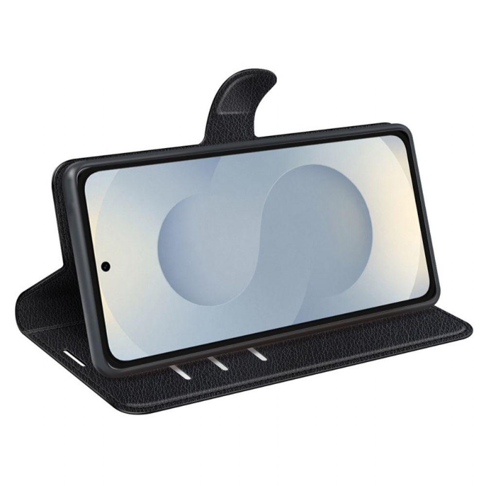 Leren Hoesje Samsung Galaxy S25 5g Edge Lychee Kunstleer Bescherming Hoesje