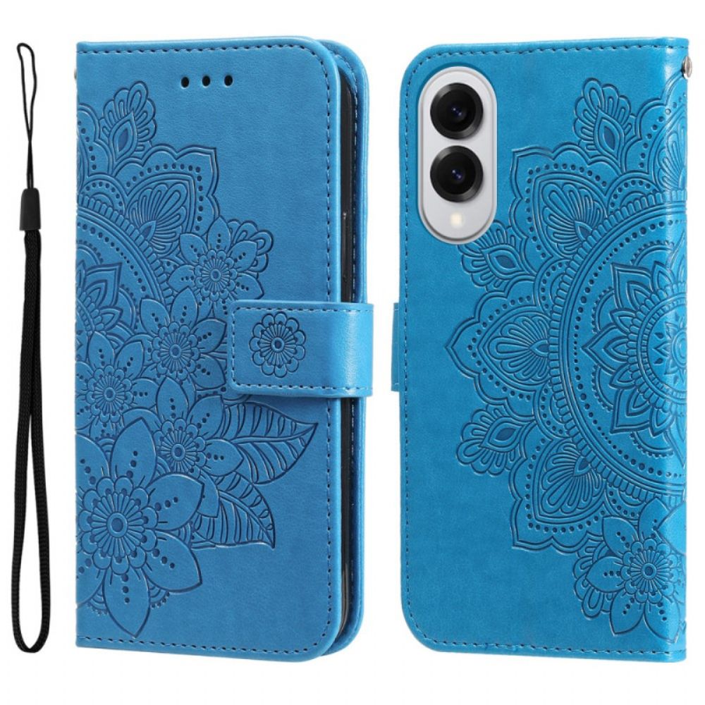 Leren Hoesje Samsung Galaxy S25 5g Edge Mandala-print Bescherming Hoesje