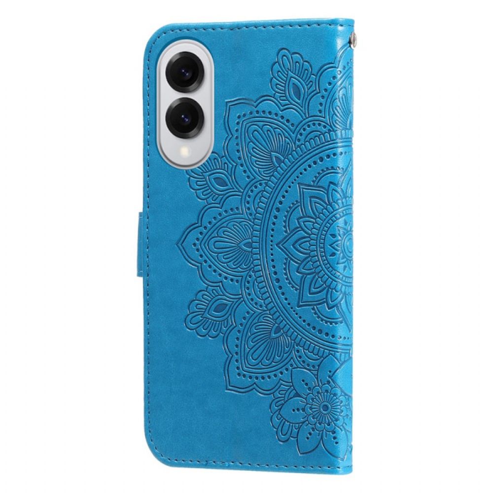 Leren Hoesje Samsung Galaxy S25 5g Edge Mandala-print Bescherming Hoesje