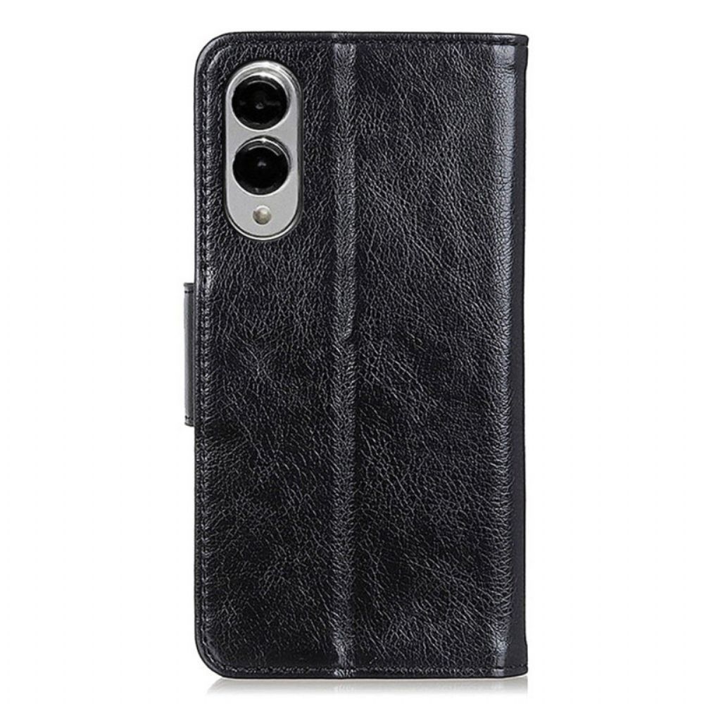 Leren Hoesje Samsung Galaxy S25 5g Edge Nappa Leer Bescherming Hoesje