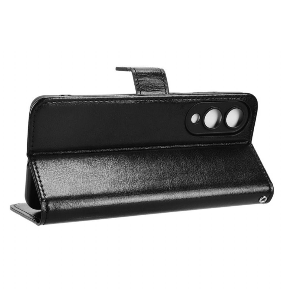 Leren Hoesje Samsung Galaxy S25 5g Edge Opvallend Kunstleer Bescherming Hoesje