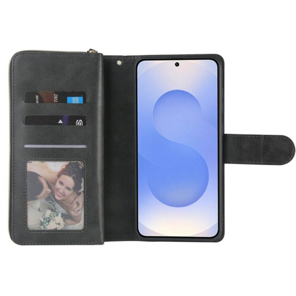 Leren Hoesje Samsung Galaxy S25 5g Edge Portemonnee En Etui Bescherming Hoesje