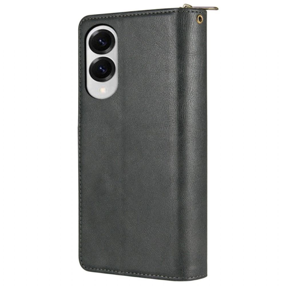 Leren Hoesje Samsung Galaxy S25 5g Edge Portemonnee En Etui Bescherming Hoesje