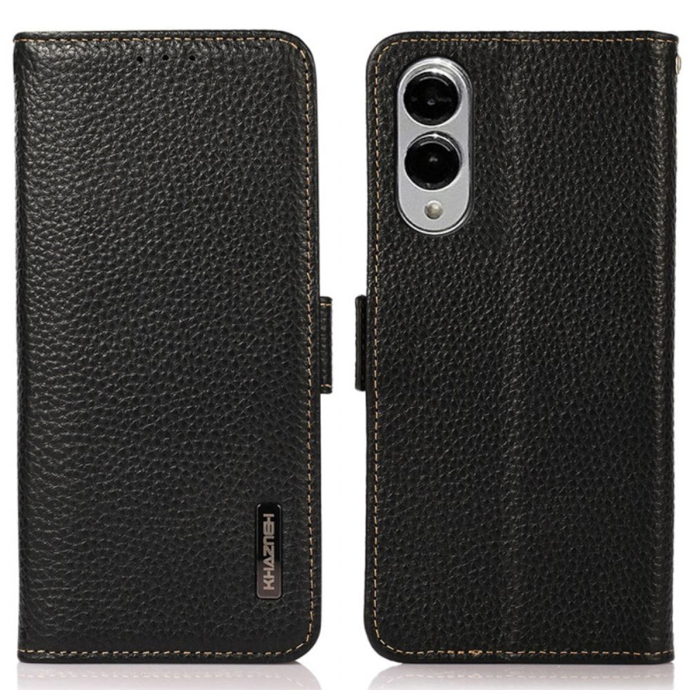 Leren Hoesje Samsung Galaxy S25 5g Edge Rfid-bescherming Khazneh