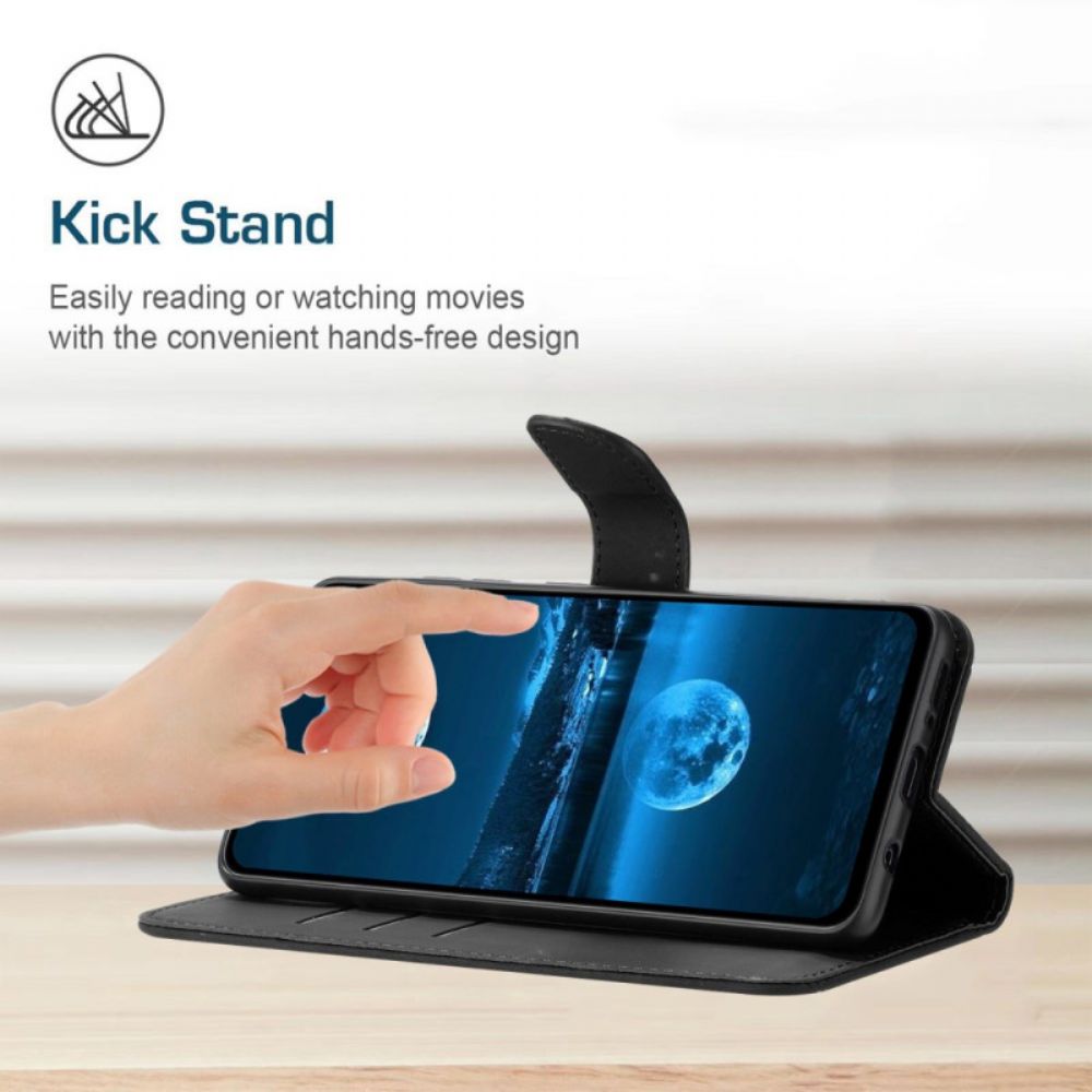 Leren Hoesje Samsung Galaxy S25 5g Edge Strepen Bescherming Hoesje