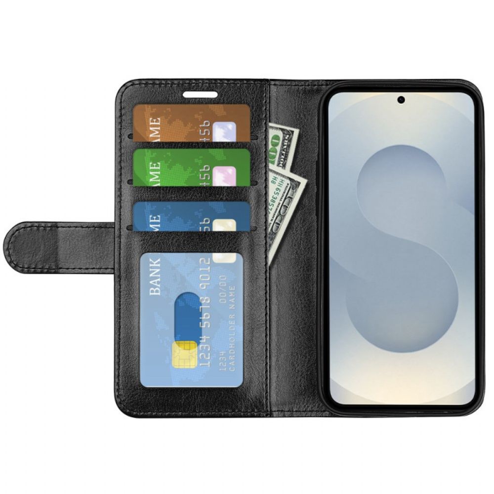 Leren Hoesje Samsung Galaxy S25 5g Edge Vintage Bescherming Hoesje