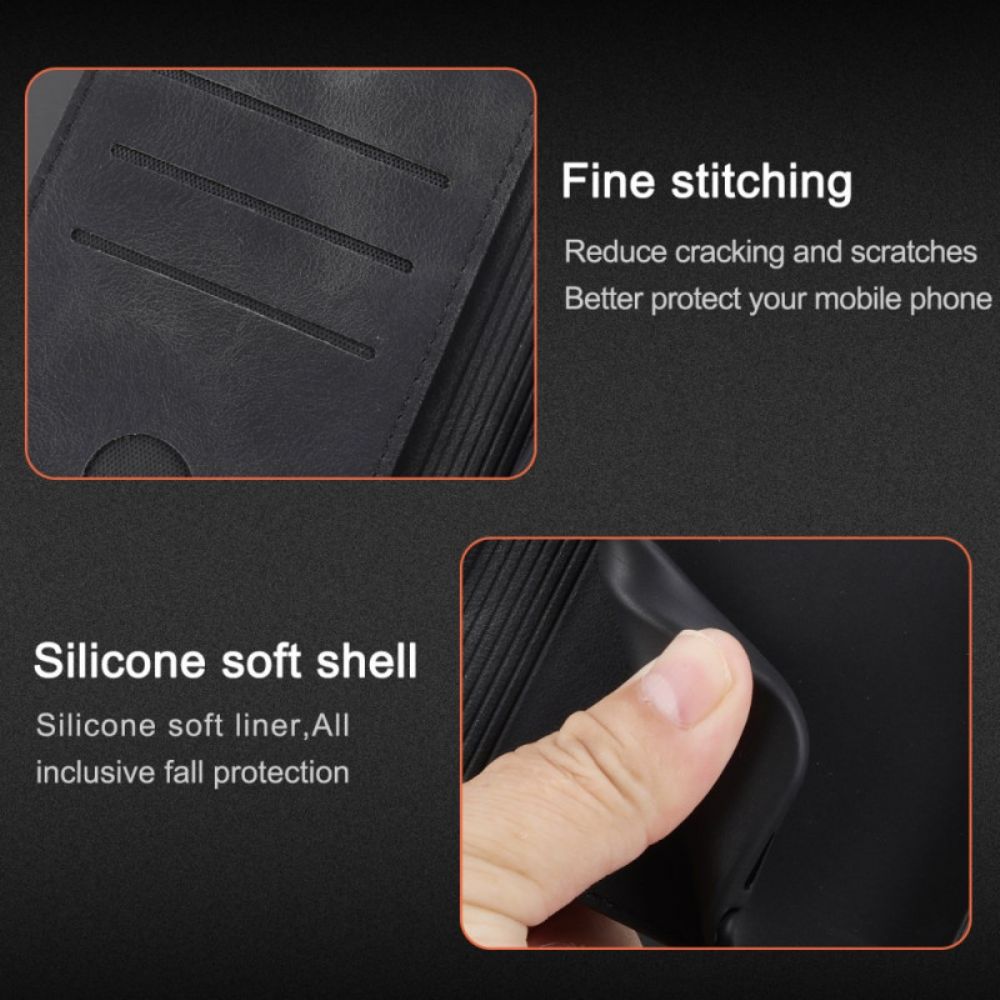 Leren Hoesje Voor Samsung Galaxy S25 5g Edge Band Met Bedrukte Lijnen