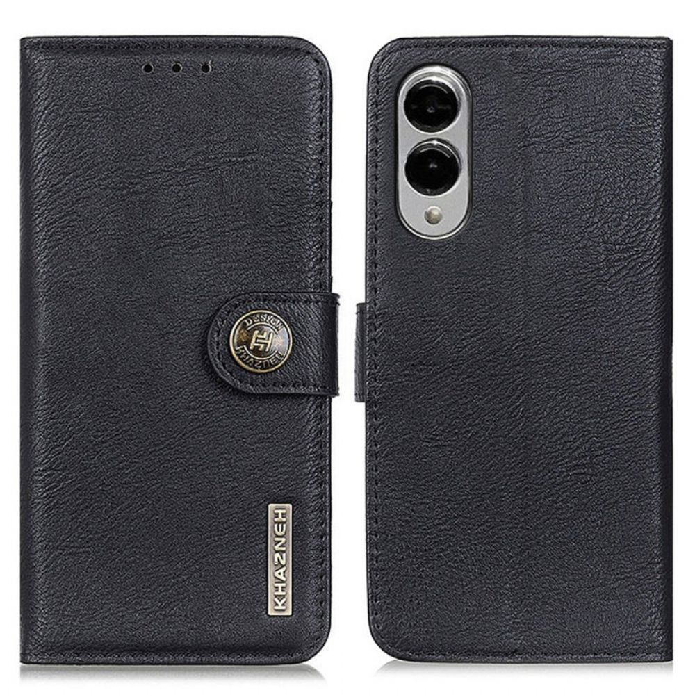 Leren Hoesje Voor Samsung Galaxy S25 5g Edge Vintage Khazneh
