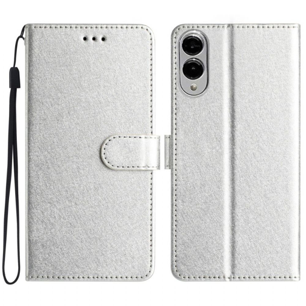 Leren Hoesje Voor Samsung Galaxy S25 5g Edge Zijdetextuur