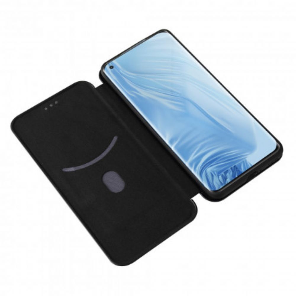 Bescherming Hoesje voor Xiaomi Mi 11 5G Folio-hoesje Koolstofvezel Met Steunring
