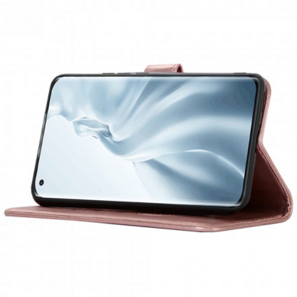 Flip Case voor Xiaomi Mi 11 5G Lederen Effect Dromenvanger Uil