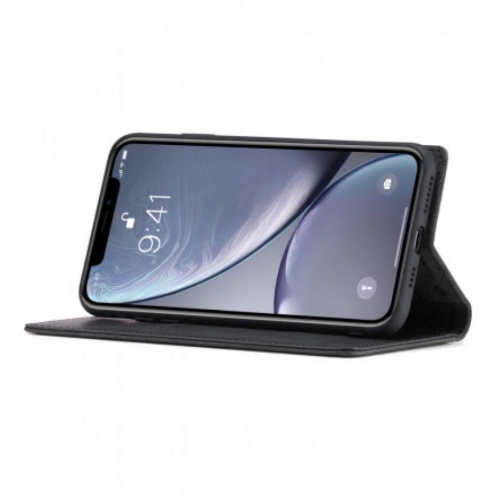 Bescherming Hoesje voor iPhone XR Folio-hoesje Lc.imeeke Leereffect