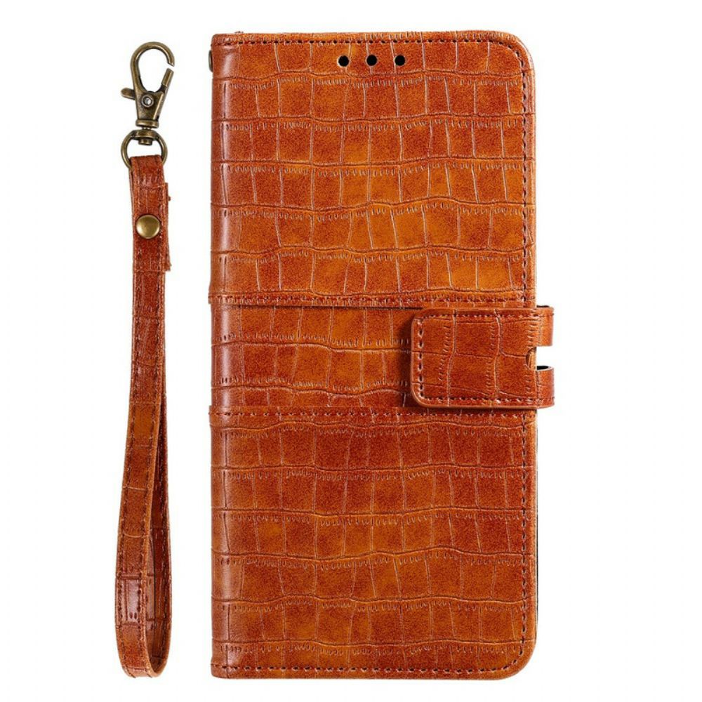 Folio-hoesje voor iPhone XR Ik Hou Van Krokodil