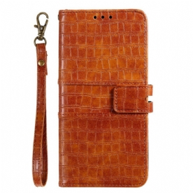 Folio-hoesje voor iPhone XR Ik Hou Van Krokodil