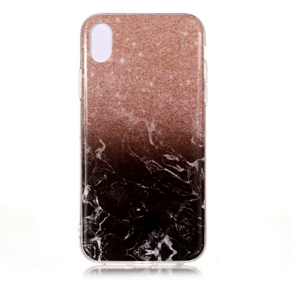 Hoesje voor iPhone XR Marmereffect