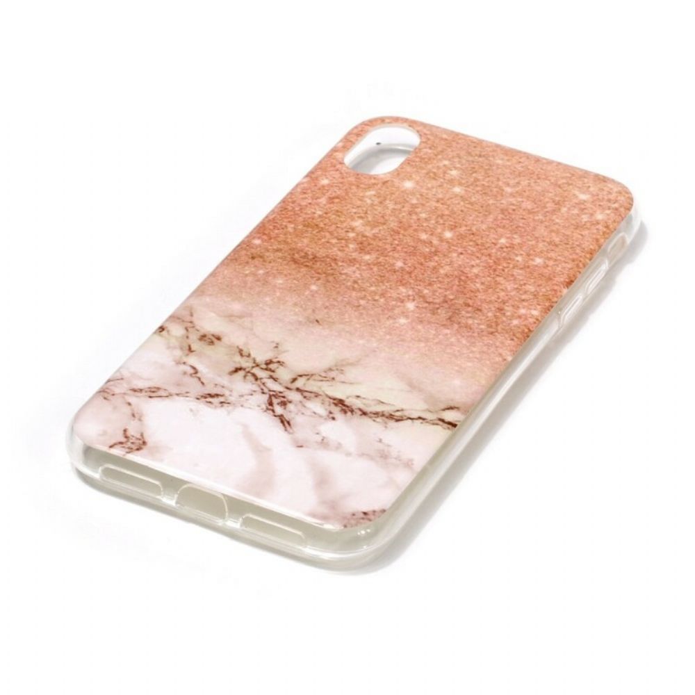 Hoesje voor iPhone XR Marmereffect