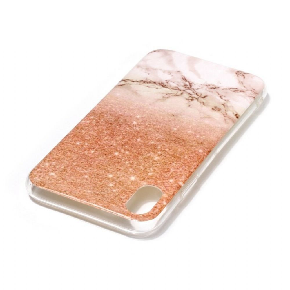 Hoesje voor iPhone XR Marmereffect