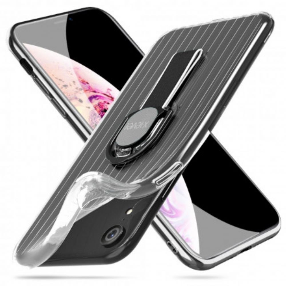 Hoesje voor iPhone XR Transparante Ring-ondersteuning