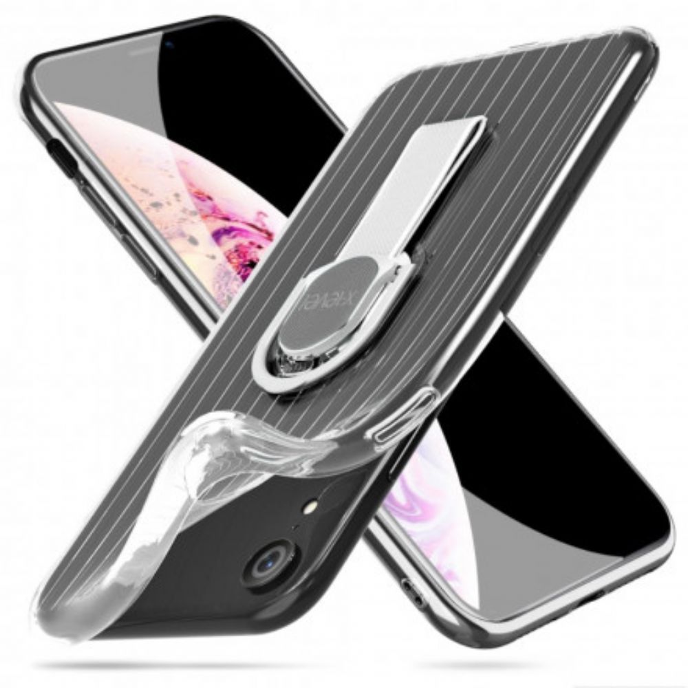 Hoesje voor iPhone XR Transparante Ring-ondersteuning