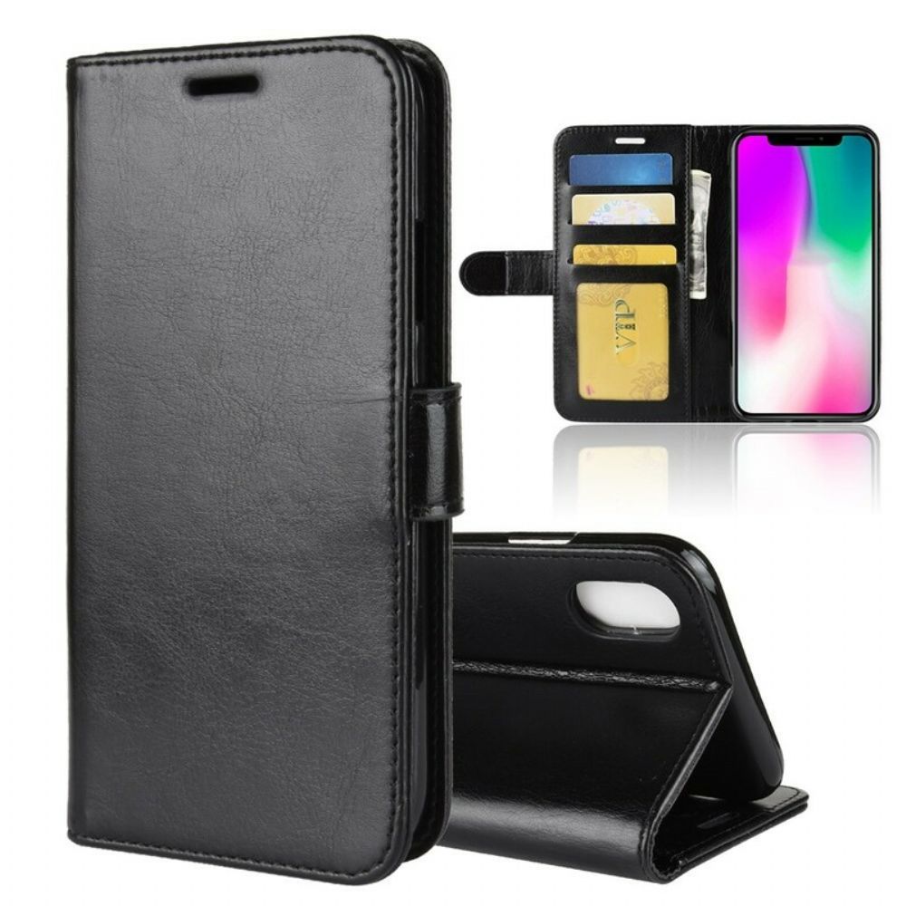 Leren Hoesje voor iPhone XR Retro Kunstleer