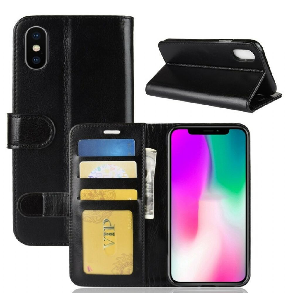 Leren Hoesje voor iPhone XR Retro Kunstleer