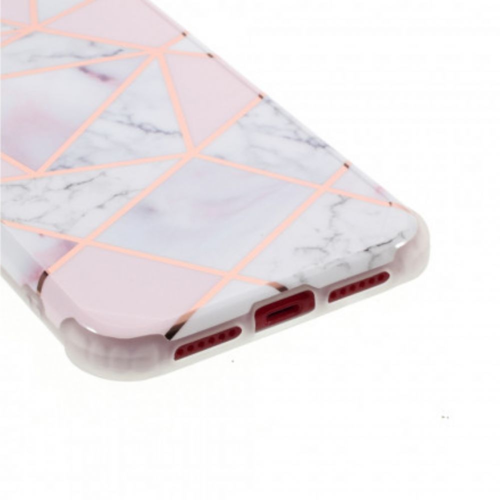 Telefoonhoesje voor iPhone XR Marmeren Geometrie Ontwerp