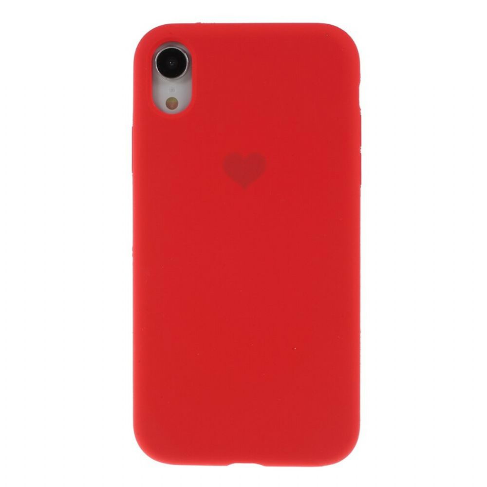 Telefoonhoesje voor iPhone XR Siliconen Hart