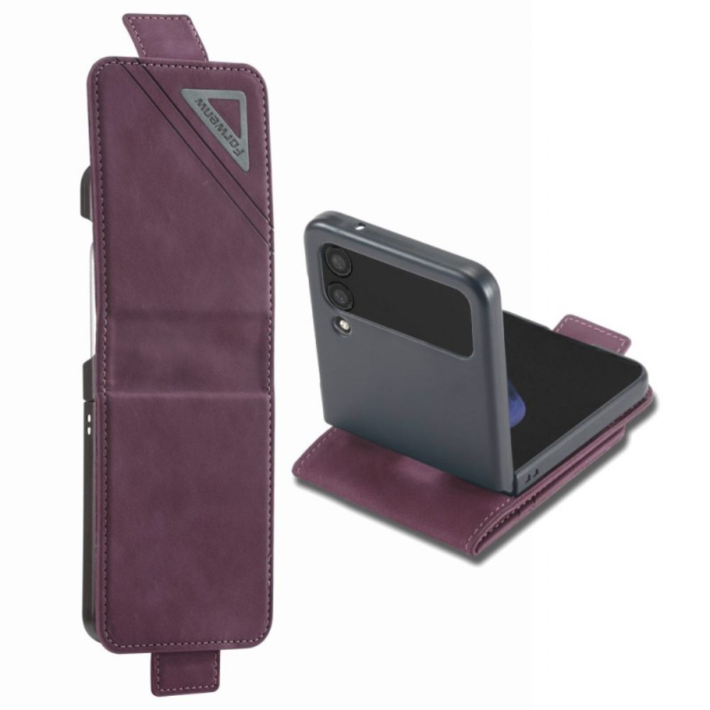 Folio-hoesje voor Samsung Galaxy Z Flip 4 Flip Case Lederen Effect Forwenw