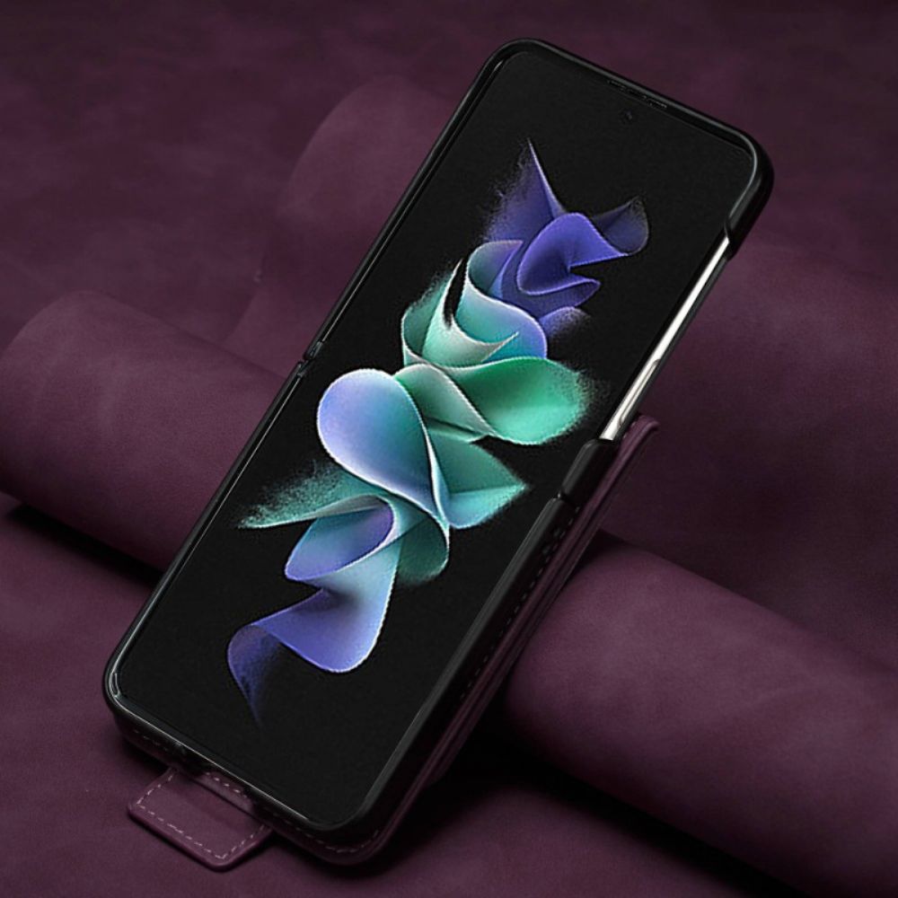 Folio-hoesje voor Samsung Galaxy Z Flip 4 Flip Case Lederen Effect Forwenw