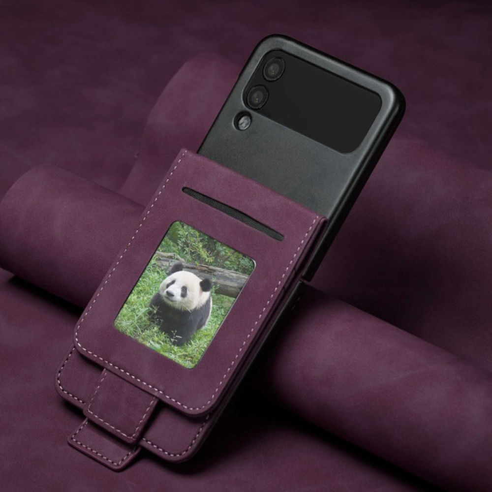 Folio-hoesje voor Samsung Galaxy Z Flip 4 Flip Case Lederen Effect Forwenw