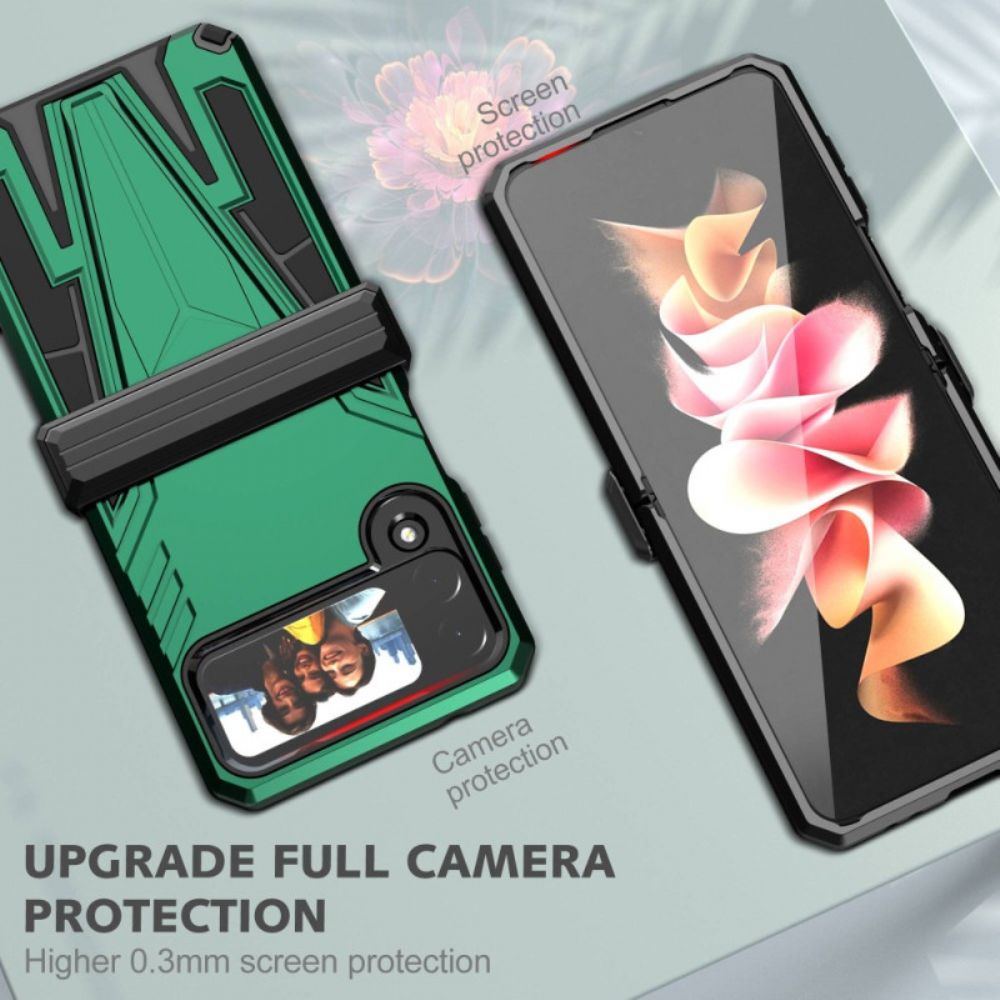 Hoesje voor Samsung Galaxy Z Flip 4 Folio-hoesje Resistente Premium-ondersteuning