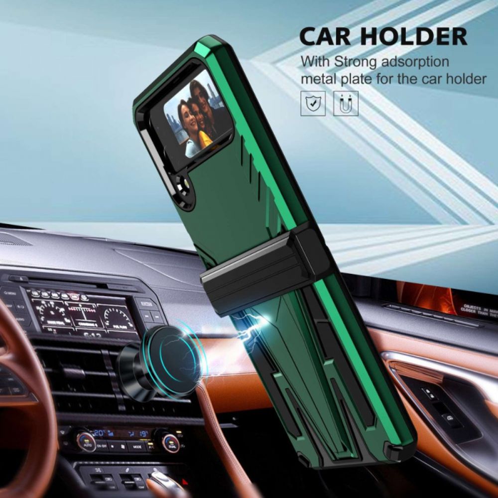 Hoesje voor Samsung Galaxy Z Flip 4 Folio-hoesje Resistente Premium-ondersteuning
